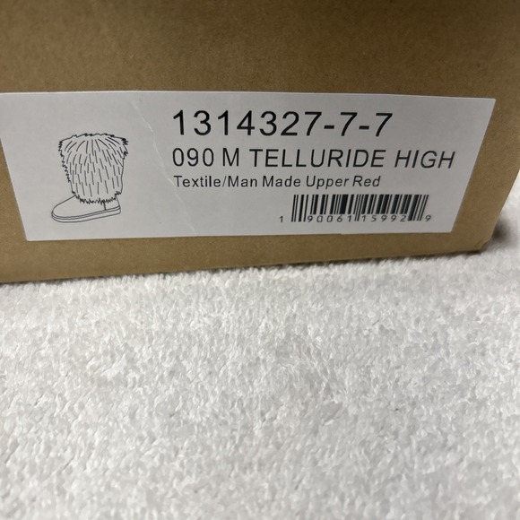 Masseys‎ Women's Telluride High Faux Suede & Collar Fur Pull On Comfort Red Sz 9 - Picture 5 of 5